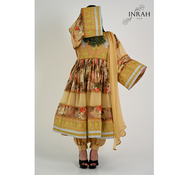 Inrah Kochani | Afghan Heritage Dress | Mirror Work & Embroidery